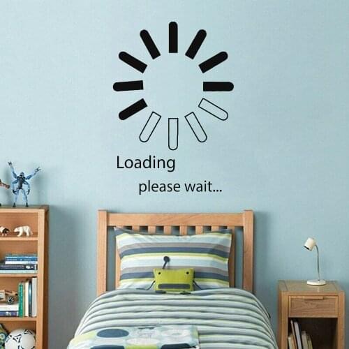 Game Loading Wall Stickers Computer Vinyl Wall Decal Boys Gaming Room Creatives Home Decoration Accessories For Living Room Y387