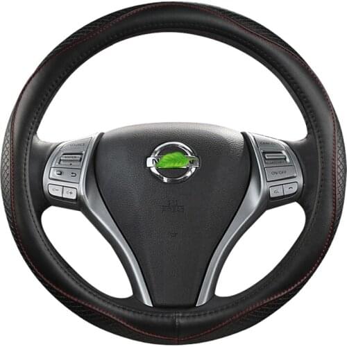 Genuine Car Steering Wheel Cover for Nissan Versa Almera Primera Tiida Terrano Qashqai J10 350z Kicks Patrol Murano NV200 Xtrail