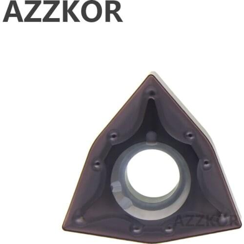AZZKOR WNMG431 WNMG080404 Carbide Inserts Cutter CNC Lathe Turning Tools For Metal External Turning Tool Wholesale NT500 Inserts