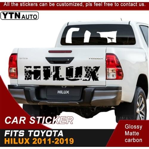Fit for TOYOTA HILUX revo or vigo 2015 2016 2017 2018 2019 car decals back door dirty marks graphic Vinyl cool car stickers
