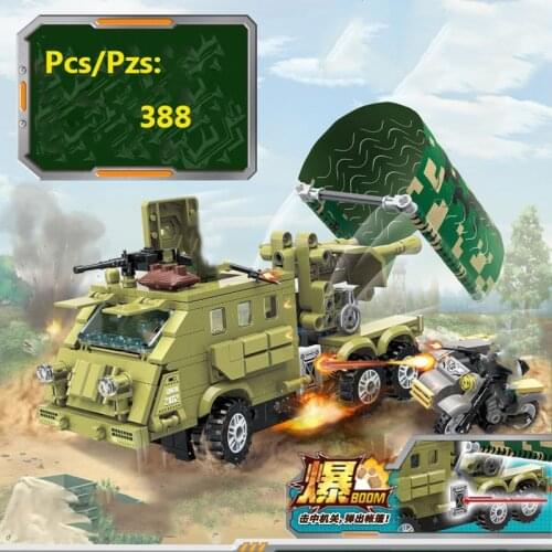 Military Series WW2 Army Armored Vehicle Mini Combat Motorcycle soldier DIY Scene accessories Building Blocks Bricks Toys Gifts