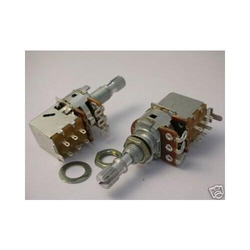 Push Pull Audio A10K A25K A50K A100K A250K A500K Switch DPDT POTENTIOMETER