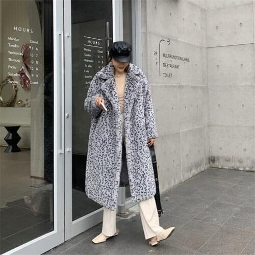 YSBFALNZ Long Fur Coats