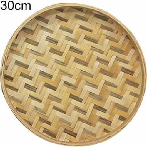 1*Bamboo Sieve Handmade Round Bamboo Weaving Sieve Fruit SeedsTea Basket Storage Organ Suitable For Holding Fruit, Dry Food