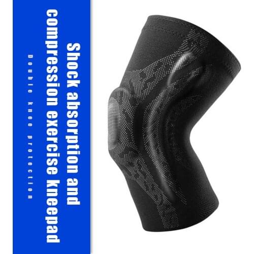 1pcs 3D Elastic Knee Patella Protector Brace Silicone Spring Knee Pad Basketball Running Sport Compression Knee support Sleeve