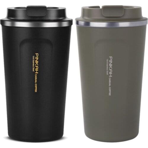 380/500ml Thermos coffee mug Stainless Steel 304 Thermo Cup Travel Coffee Mug Vacuum Flasks Thermo mug for Car Water Bottles