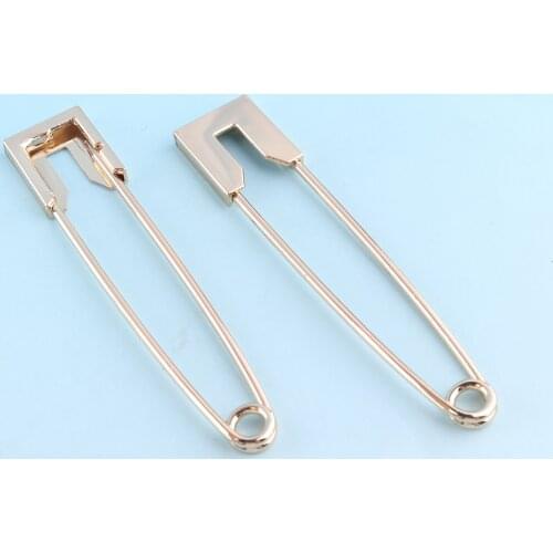 Light gold Safety Pins 5pcs 70*14mm Charming Safety Pins Metal Pins Shawl Pins Brooch Safety Pins DIY Sewing Tools Accessory