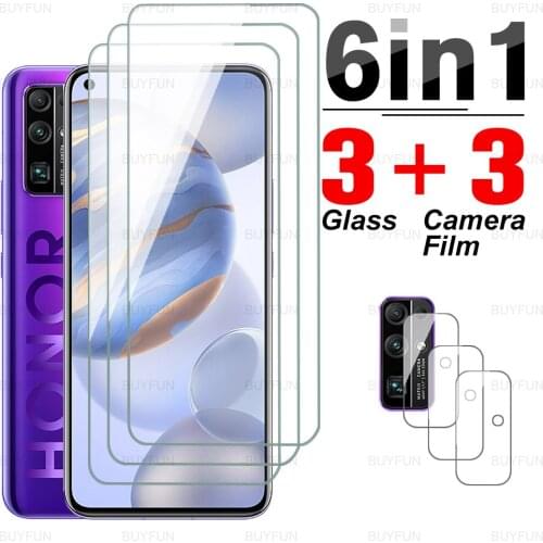 6in1 Camera Lens Film For Honor 30 6.53inch HD Front Tempered Glass for huawei honor 30 xonor 30i 30s safety screen protector