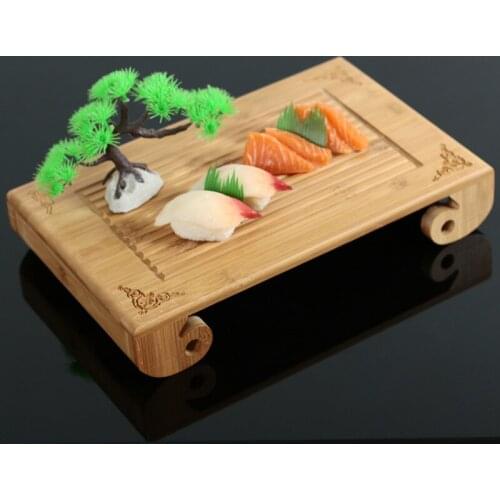 Varved Book Volumes Bamboo Sushi Counter Tatoo Sushi Bamboo Table Cooking Container Sushi Dishes Tableware