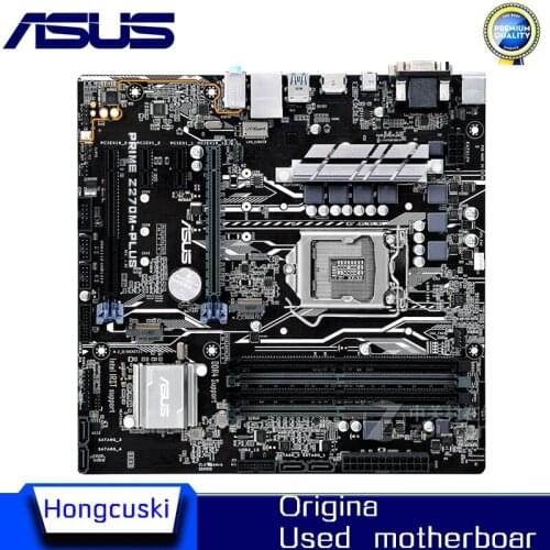 For ASUS PRIME Z270M-PLUS Original motherboard Socket LGA1151 DDR4 Z270 Desktop Motherboard