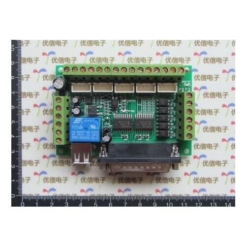 For MACH3 engraving machine / cnc interface board / 5-axis stepper motor driver interface board / with optocoupler isolation