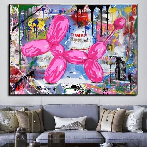 Canvas Graffiti Painting Wall Art Pictures Cartoon Prints And Posters Modern Home Decorative For Living Room No Frame