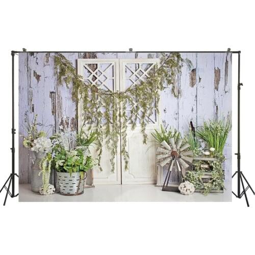 HUAYI Photography Backdrop white door newborns baby decoations photo background studio photobooth birthday backdropsW-3919