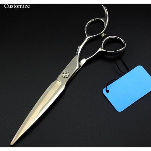Customize logo japan 440c 7 '' upscale Pet dog grooming hair scissors cutting barber makas pet cut shears hairdressing scissors