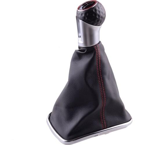 Car Interior 6 Speed Gear Shift Knob Gaiter Boot Cover Fit For VW Golf MK4 GTI R32 Jetta Bora 1999 2000 2001 2002 2003 2004