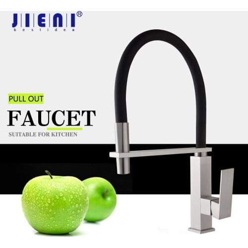 JIENI Black Kitchen Faucets
