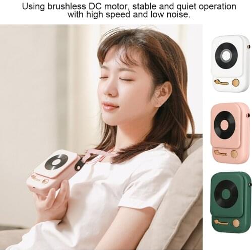 Mini Neck Fan Portable Bladeless Fan Rechargeable Leafless Hanging Fans Air Cooler Cooling Wearable Neckband Fans