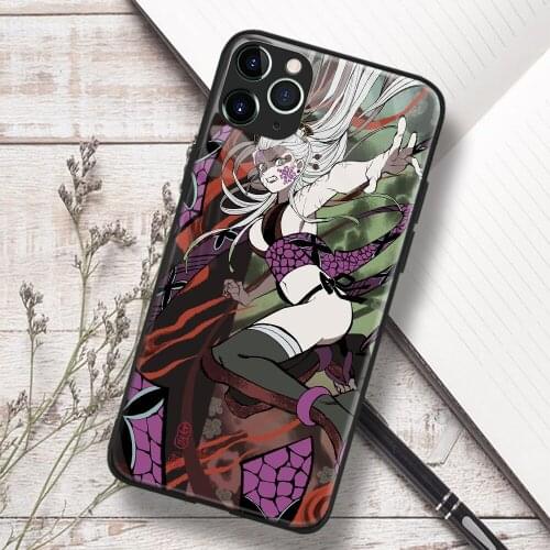 Daki Kimetsu No Yaiba Anime Soft TPU Glass Phone Case for IPhone SE 6s 7 8 Plus X Xr Xs 11 12 Mini Pro Max Samsung