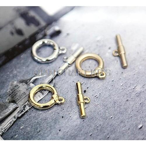 Set of 25 pairs(50pcs) zin alloy antique Silver or gold Tone bracelet lock, buckle, locker Charms Pendants lead and nickle free