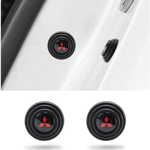 Car Door Shock Stickers Absorber For Mitsubishi ralliart Lancer 9 10 Asx Outlander asx 3 Pajero Sport L200 Badge Galant Styling