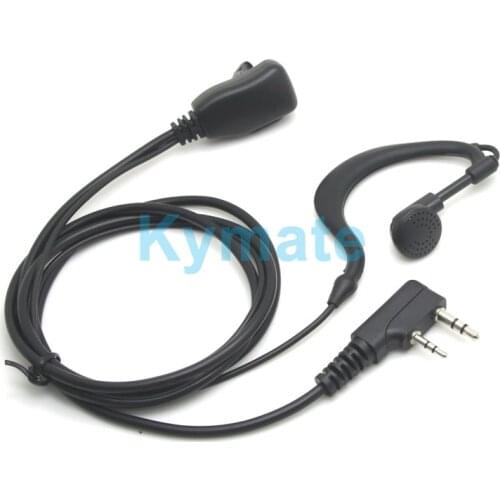 Earpiece For UV-5R BF-888S Two Way Radio Microphone K Port Baofeng Walkie Talkie Acoustic Tube Headset Mic 2 PIN PTT