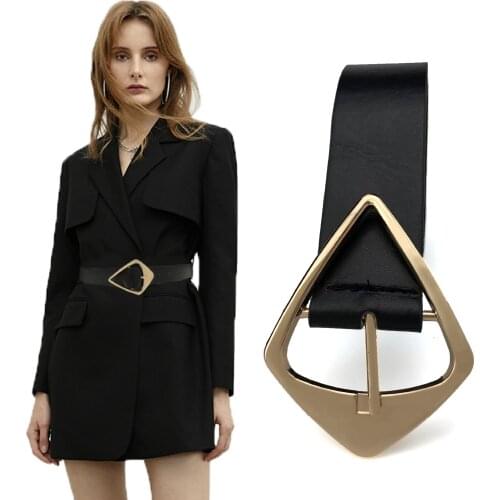 New Water Droplets Buckle with Adjustable Ladies Luxury Brand Cute Heart-shaped Thin Belt High Quality Punk Fashion Belts Jeans