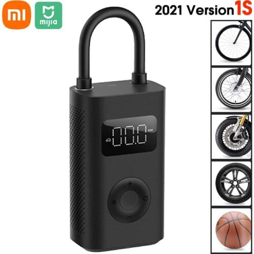 NEW Xiaomi Mijia Electric Inflator 1S Portable Smart Digital Monitoring Compressor Tire Pressure Detection for Bike Car Football