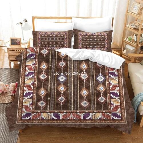 Persian Style 3D Printed Bedding Set Stylish Duvet Covered Pillowcase Home Spin Adult Bedroom Decoration Deluxe Full Size