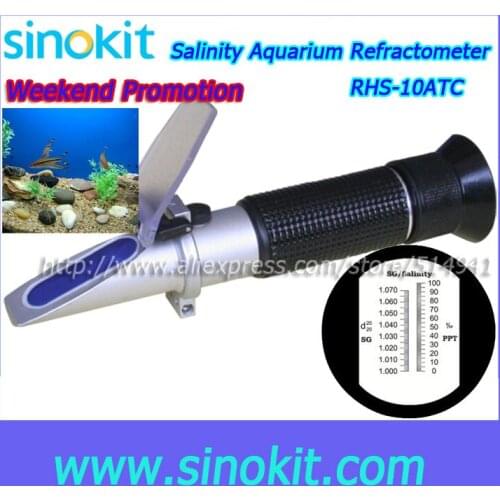 With CE Promotiona Weekend Wholesales Salinity Aquarium Refractometer - RHS-10ATC