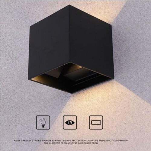 Morden IP65 12W Adjustable Waterproof Outdoor Wall Light Garden Porch Sconce Decoration Light