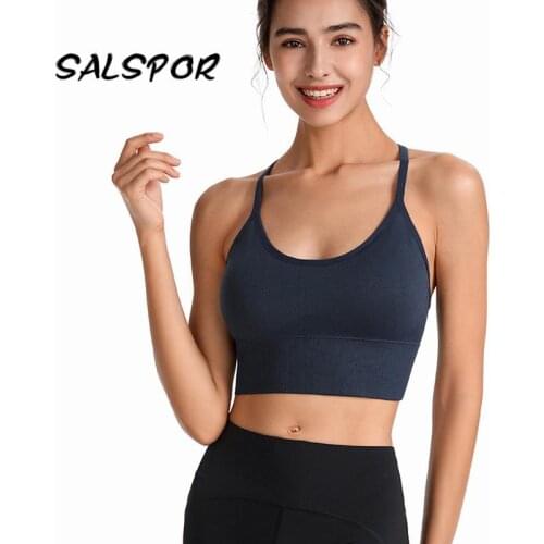 SALSPOR Plus Size Gym Tank Backless Top Women Sport Cropped XXL Fitness Active Summer Clothes Running Tops Mujer Corset