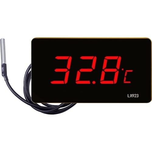 Pool Thermometer With LED Display And Waterproof Probe Thermometer For Water Fish Tank Outdoor Temperature Meter