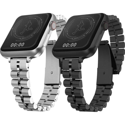 Thin Metal Band for Apple Watch 40mm 44mm Slim Stainless Steel Wristband Strap for iWatch SE 6/5/4/3/2/1 Link Bracelet 38mm 42mm