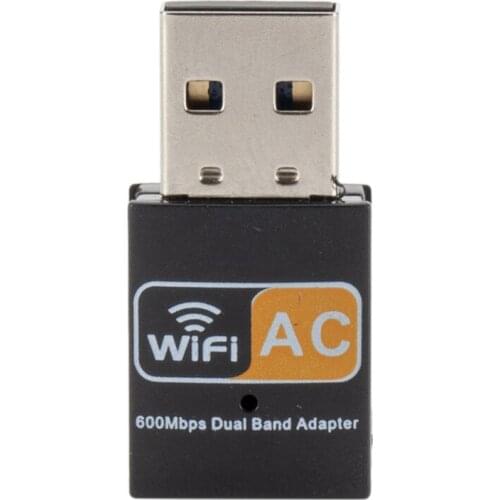 USB Wifi Adapter Ac600 Dual-Band 5Ghz Mini Wireless Network for Pc Desktop Laptops Support Xp Win7 Win8 System