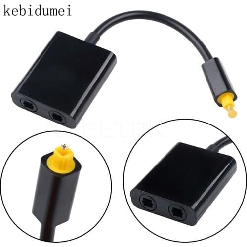 Kebidumei High Quality Mini USB Digital Toslink Optical Fiber Audio 1 to 2 Female Splitter Adapter Micro Usb Cable Accessory