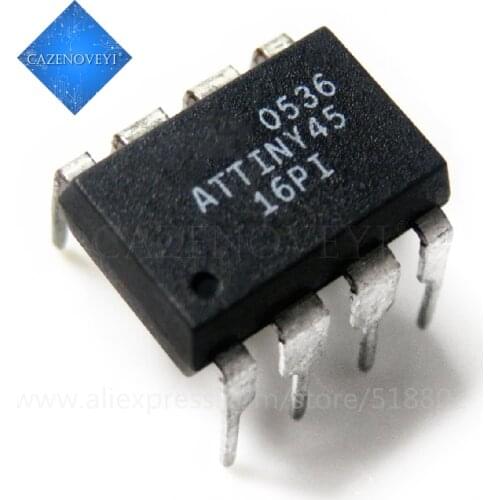 1pcs/lot ATTINY85-20PU ATTINY85-20 ATTINY85 85-20PU ATTINY45-20PU ATTINY45 45-20PU DIP-8 In Stock