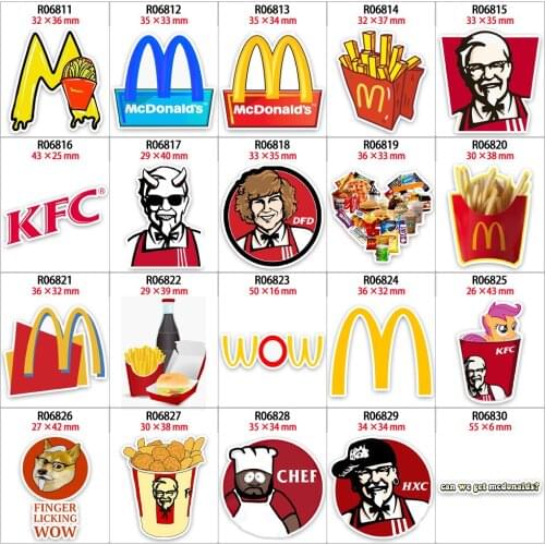 New 30 Pcs planar resins foods chip pattern flatback resin cabochon DIY materials