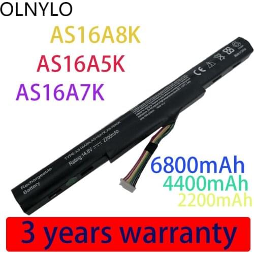 Laptop Battery for Acer Aspire E 15 E5-475 E5-575 E5-575T E5-575TG E5-576 E5-774 F5-573 F5-771 F5-771G TMTX40-G2 AS16A8K AS16A5