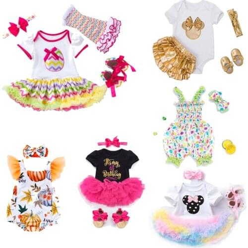 Doll Accessories 50-58cm Silicone Doll Clothing Reborn Baby Girls Toys Clothes Dress With Headband Set Kids Christmas Gift
