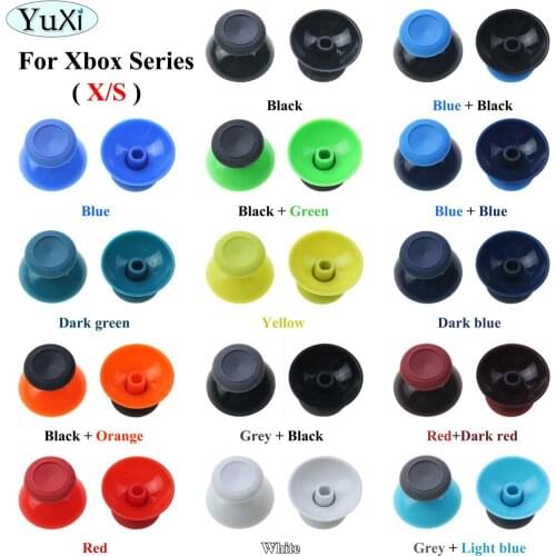 YuXi 2pcs 3D Analog Thumb Sticks for XBox One Series X S XSS XSX Controller Analogue Thumbsticks Caps Mushroom Grips Cover