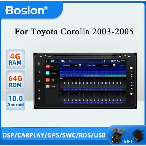Bosion 2Din Android 10 Car DVD Player For Toyota Corolla 2 Din Universal Car Radio GPS Navigation Bluetooth Wifi car stereo PX6
