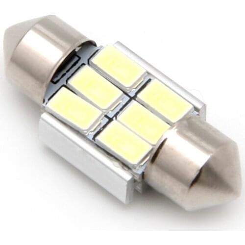 Car Dome 5630 SMD 6 LED Bulb Double Tip Light Interior Festoon 31MM White DC 12V 28GC