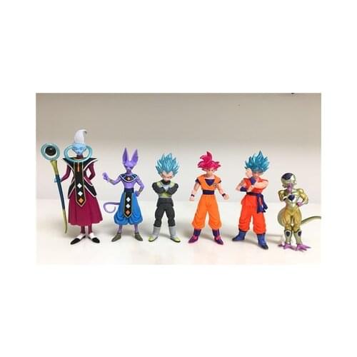Bandai Genuine Gashapon Toy Gacha Dragon Ball Z Limited Hg GOD EDITION Beerus Frieza Goku Vegeta Doll PB Limited