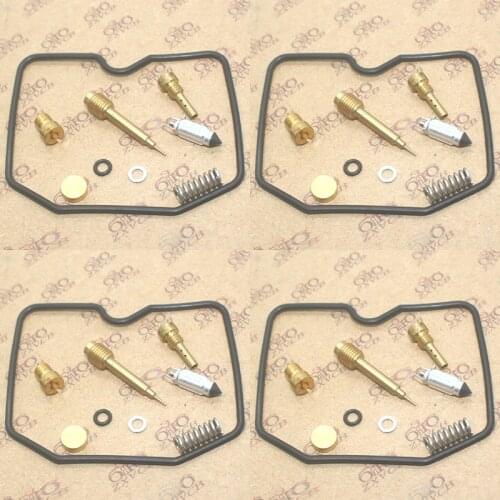 Carburetor Repair Kit Seal Main Slow Jets Air Mixture 4SET For KAWASAKI ZRX1100 1999-2000 ZRX1200 2001-2005 ZRX1200R 2004-2005