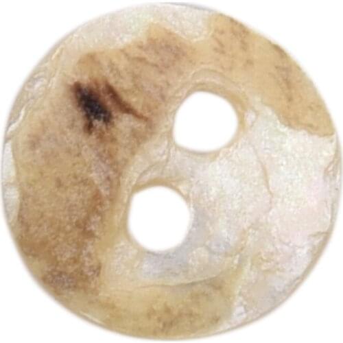 100 x 8 mm Pearl Buttons Mother of Pearl Shell Round Heads