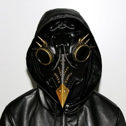 Witch Halloween Mask Anonymous Mask Steampunk Plague Bird Mask Resin Mask Cosplay Headgear Props Halloween Party Supplies