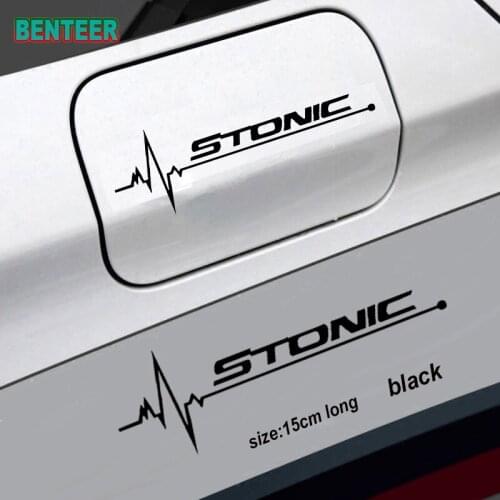 1pc Car Tank Cap Sticker For Kia Stonic Car Styling