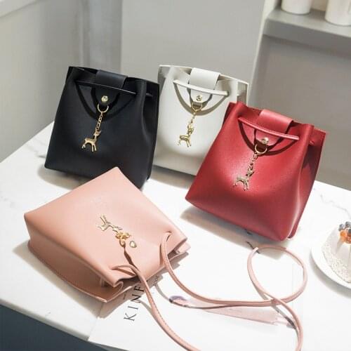 2020 Spring and Summer Women Korean Style New All-match Bucket Bag Phone Bag Shoulder Crossbody Bag #30