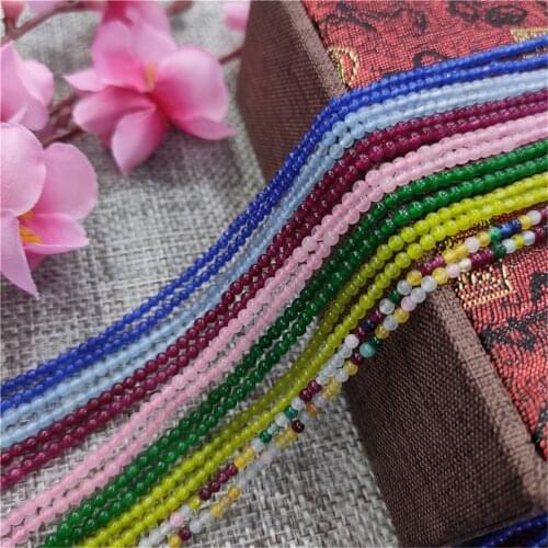 Wholesale Natural stone Beads 2/3mm AAA Smooth Round Small Tiny New DIY Beads For Jewelry Making Bracelet Necklace Free Shipping