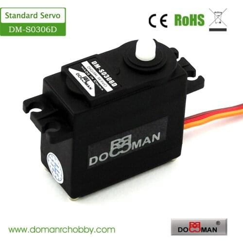 DOMAN RC DM-S0306D 38g/0.13s/3kg.cm 360 degree continuous rotation robot used 3kg digital servo